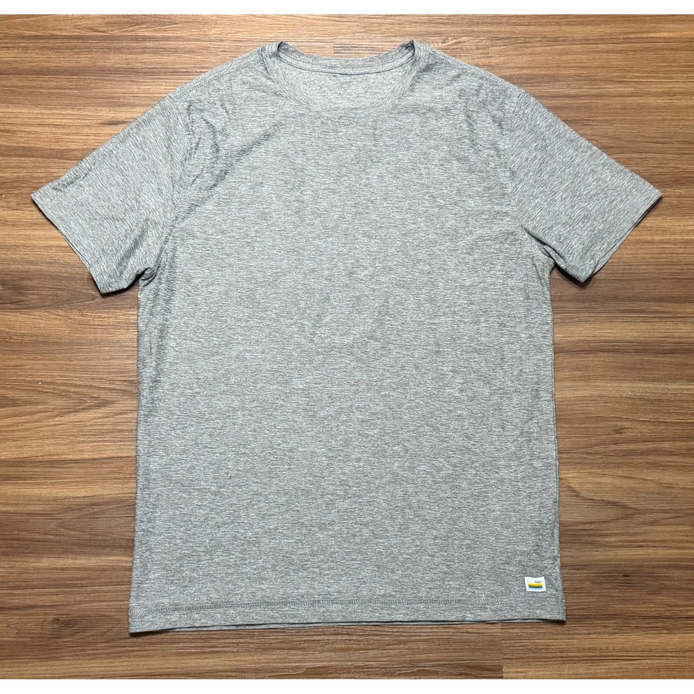 Vuori Strato Tech Tee Mens Heather Tan/Light Brown Performance T-Shirt V126 Sz M